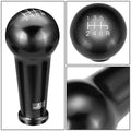 46mm 6-Speed Aluminum Black Shift Knob for Universal Fit (M8 M10 M12)