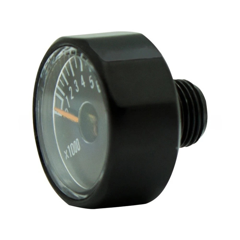 Air Pressure Gauge 18 NPT Black Face 3000psi 6000psi for Commercial Use