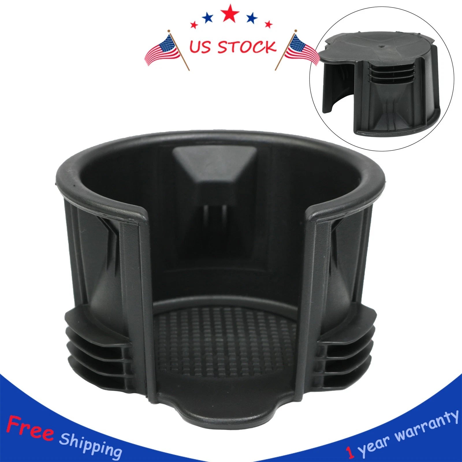 Cup Holder Insert for Land Rover Range Rover L322 L405 LR2 LR3 LR4 (2002–2023)