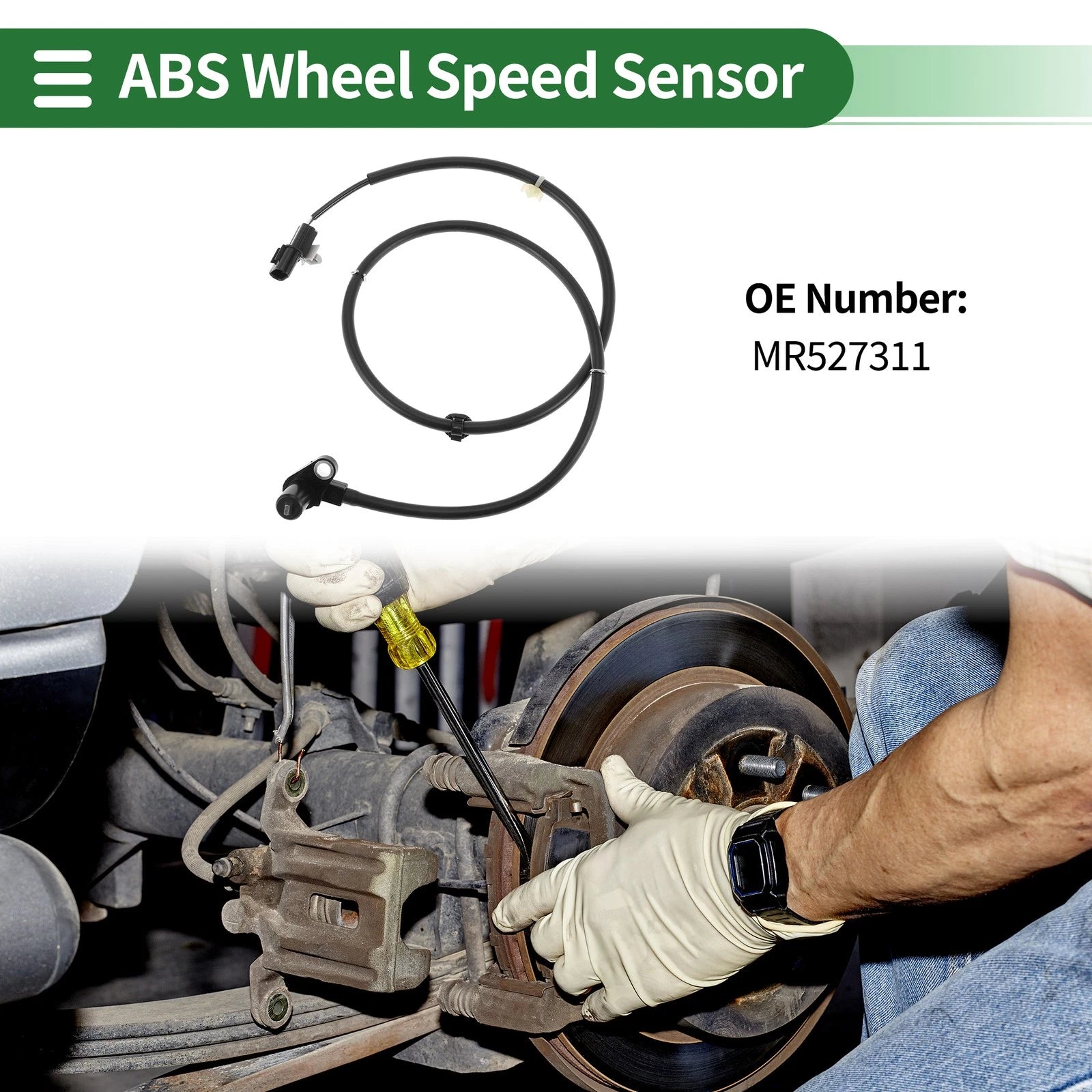 ABS Wheel Speed Sensor No.MR527311 for Mitsubishi Lancer (2002–2007)