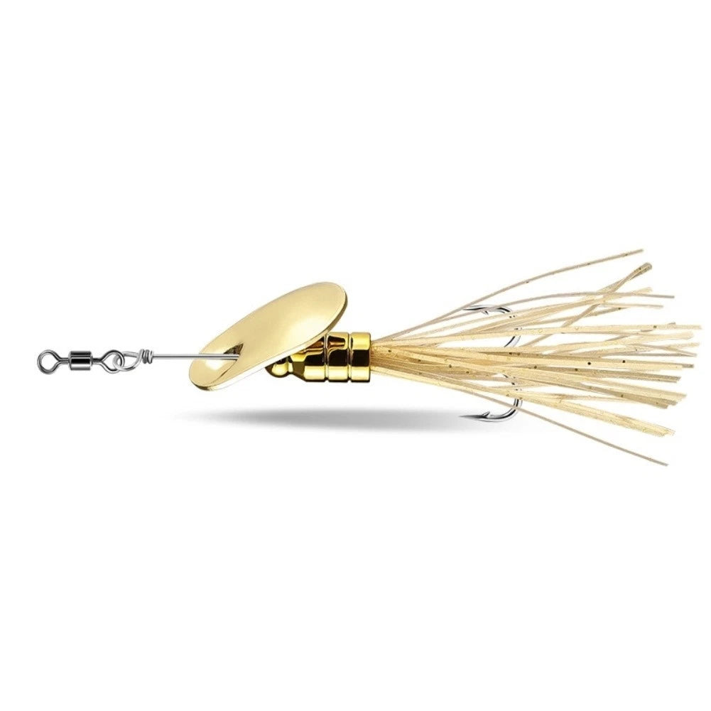 Spinnerbait Lure 11cm 12g Aluminum Alloy with #6 Hook for Bass Fishing