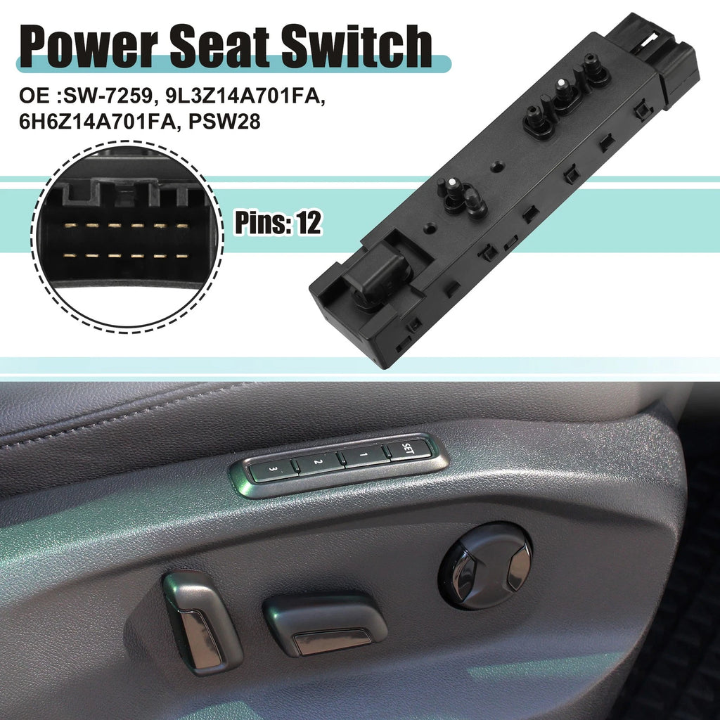 Power Seat Switch for Ford C-Max (2017–2018) No. 9L3Z14A701FA