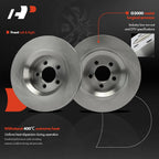 Front Disc Brake Rotors & Ceramic Pads for Jeep Liberty (2009-2012)