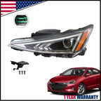 Projector Halogen Headlight LH for Hyundai Elantra Sedan (2019–2020)