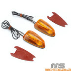 12V Mini LED Turn Signal Light for Motorcycle - Amber Indicator Lamp