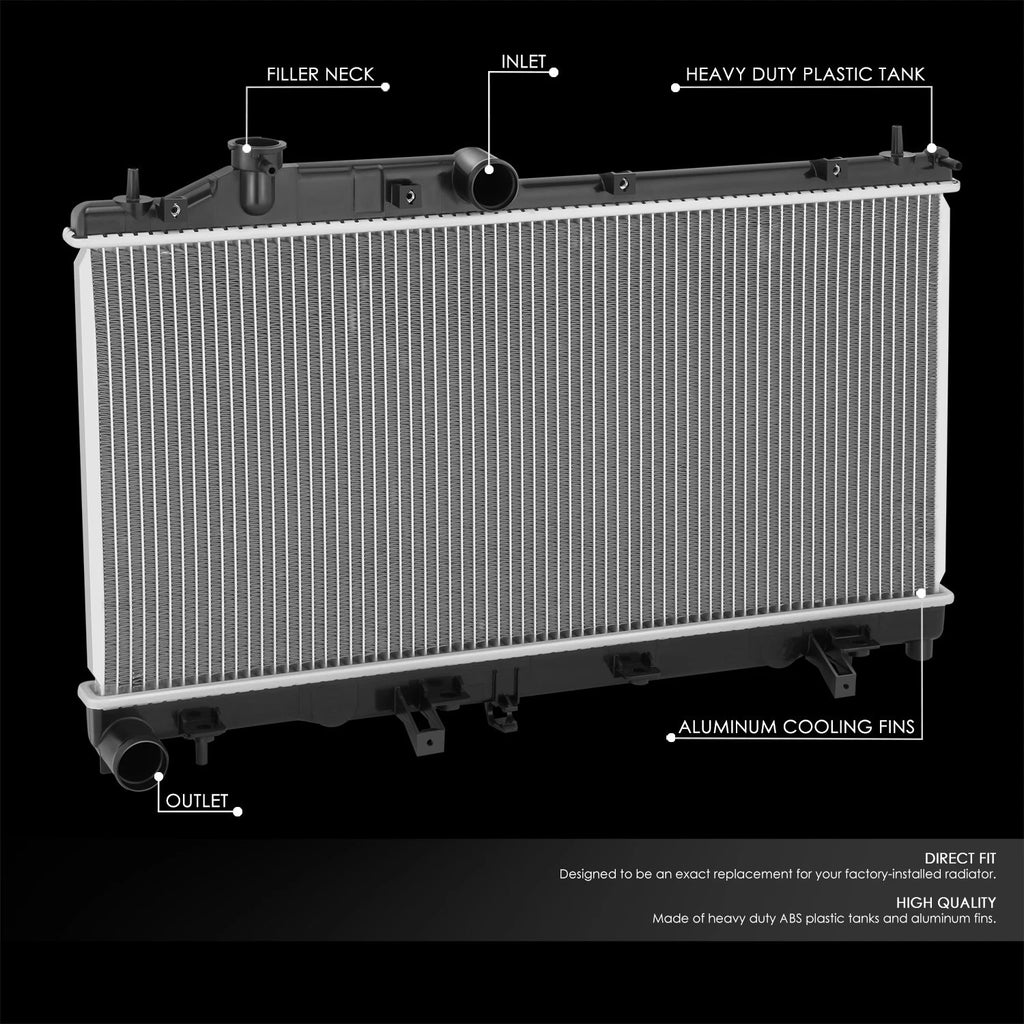 Aluminum Replacement Radiator for Subaru WRX STI (2015–2019) DPI 13458