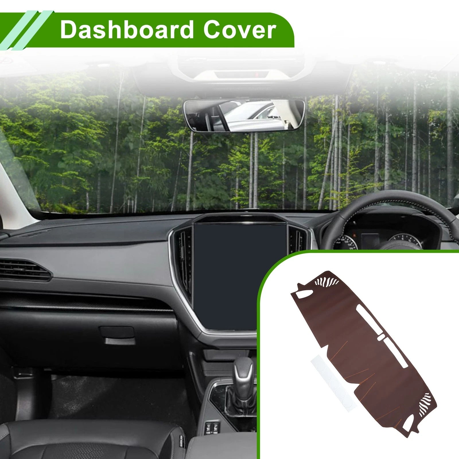 Dashboard Cover for Subaru Crosstrek (2024) Dash Cover Mat Carpet Brown