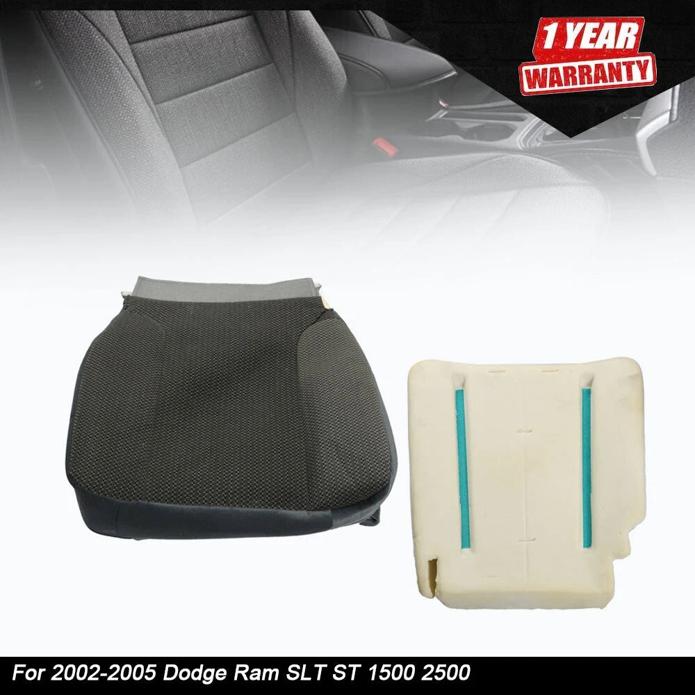 Driver Bottom Seat Cover & Foam Cushion for Dodge Ram 1500 2500 (2002â2005)