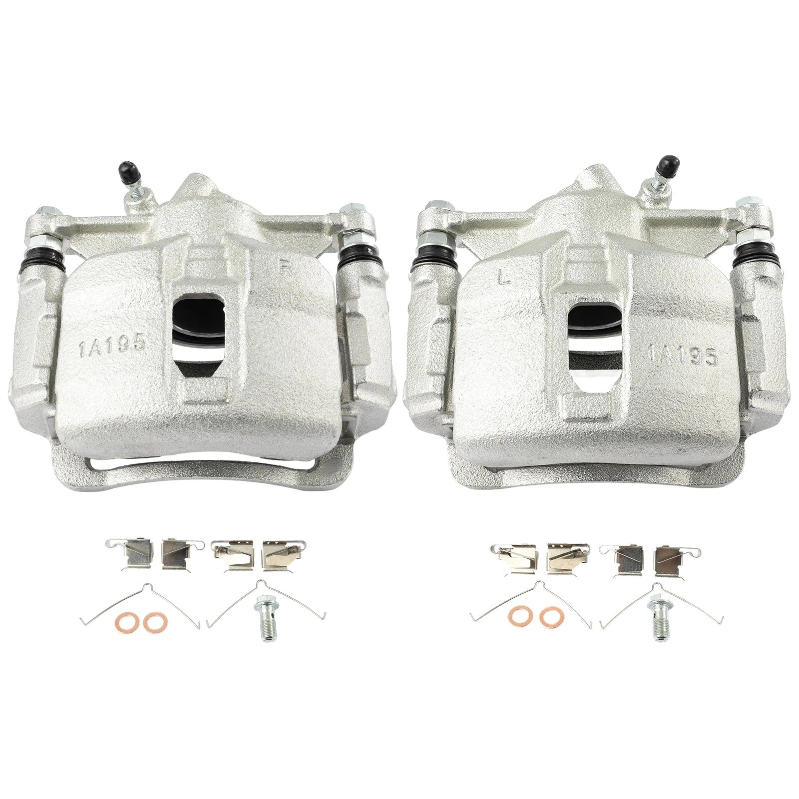 Set of 2 Front Brake Calipers for Geo Prizm, Toyota Corolla