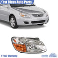 Right Headlight Assembly for Kia Spectra (2007–2009) - Clear Lens, Halogen
