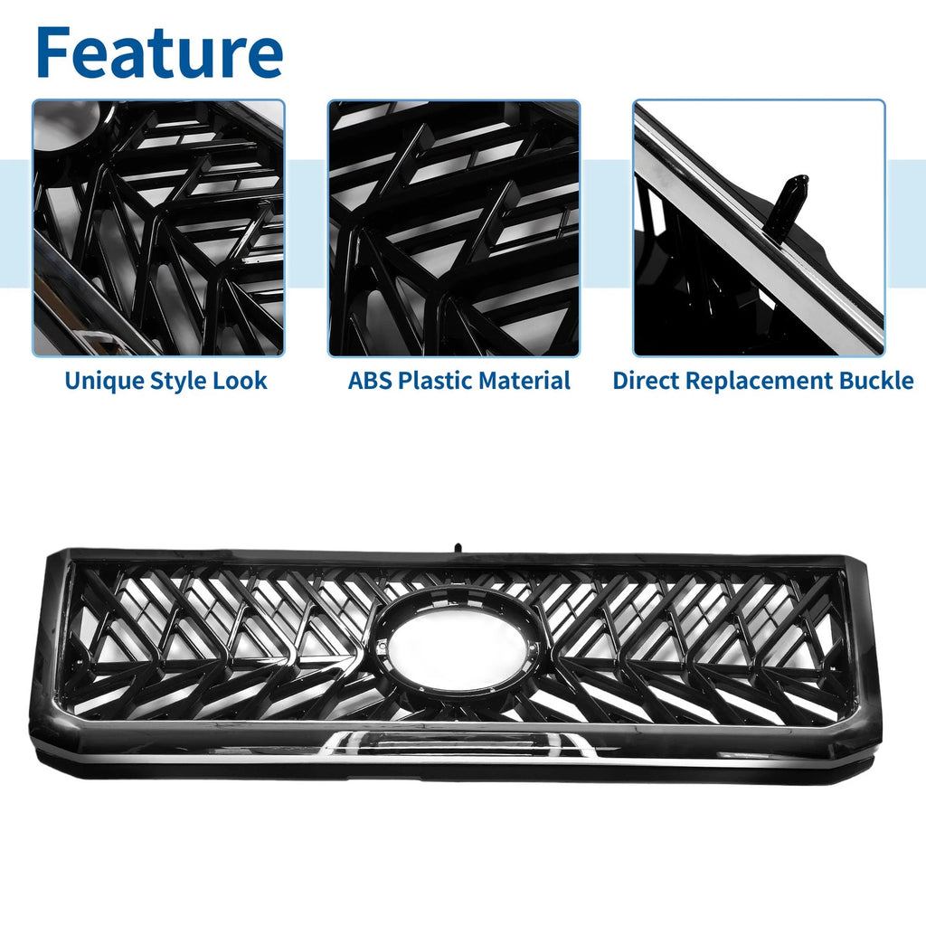 Front Upper Hood Bumper Grille for Toyota Land Cruiser FJ79 (2007–2012)