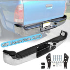 Chrome Steel Rear Bumper Assembly with Lights for Toyota Tacoma (2005–2015)