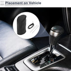 1 Pc Gear Shift Knob Cover for Nissan Tiida (2004–2012) Black Faux Leather