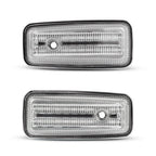 2X Clear Lens Full LED Amber Front Side Marker Lights for Benz G-Class (1986–2002)