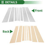 Set of 8 Door Pillar Window Trim for Mercedes GLK (2010–2015) Chrome