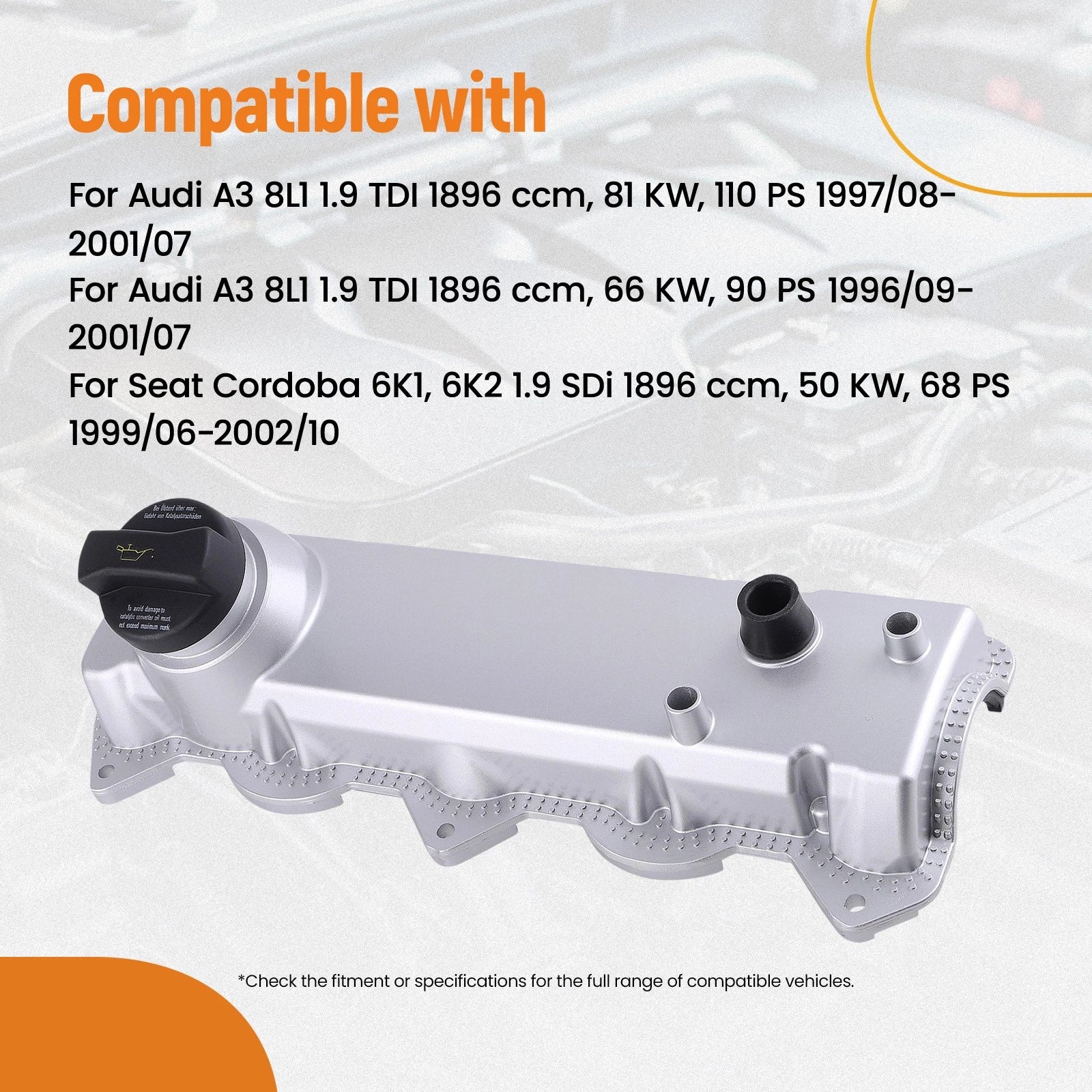 Valve Cover for VW Polo Classic 1.9 TDI SDI (1996–2001) 038103469F