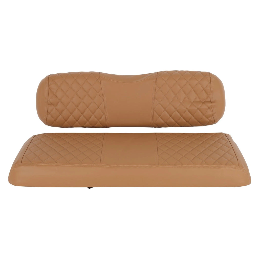Universal Brown Vinyl Golf Cart Seat & Back Cushion Covers