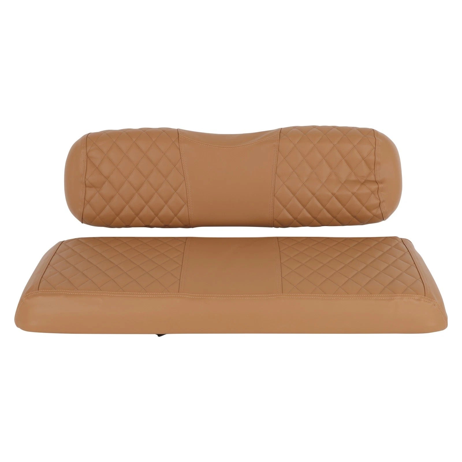 Universal Brown Vinyl Golf Cart Seat & Back Cushion Covers