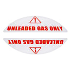 Set of 16 Universal Gas Cap Fuel Labels for Rental Cars and Ride Sharing