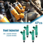 Set of 4 Fuel Injectors No.23209-0H030 for Toyota Camry (2004–2009) 2.4L