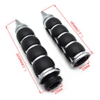 Chrome 7/8" 22mm Custom Spike Hand Grips for Motorcycle