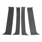 4 Pcs Pillar Window Trim for Chevy Blazer (1995-2005) Carbon Fiber Black