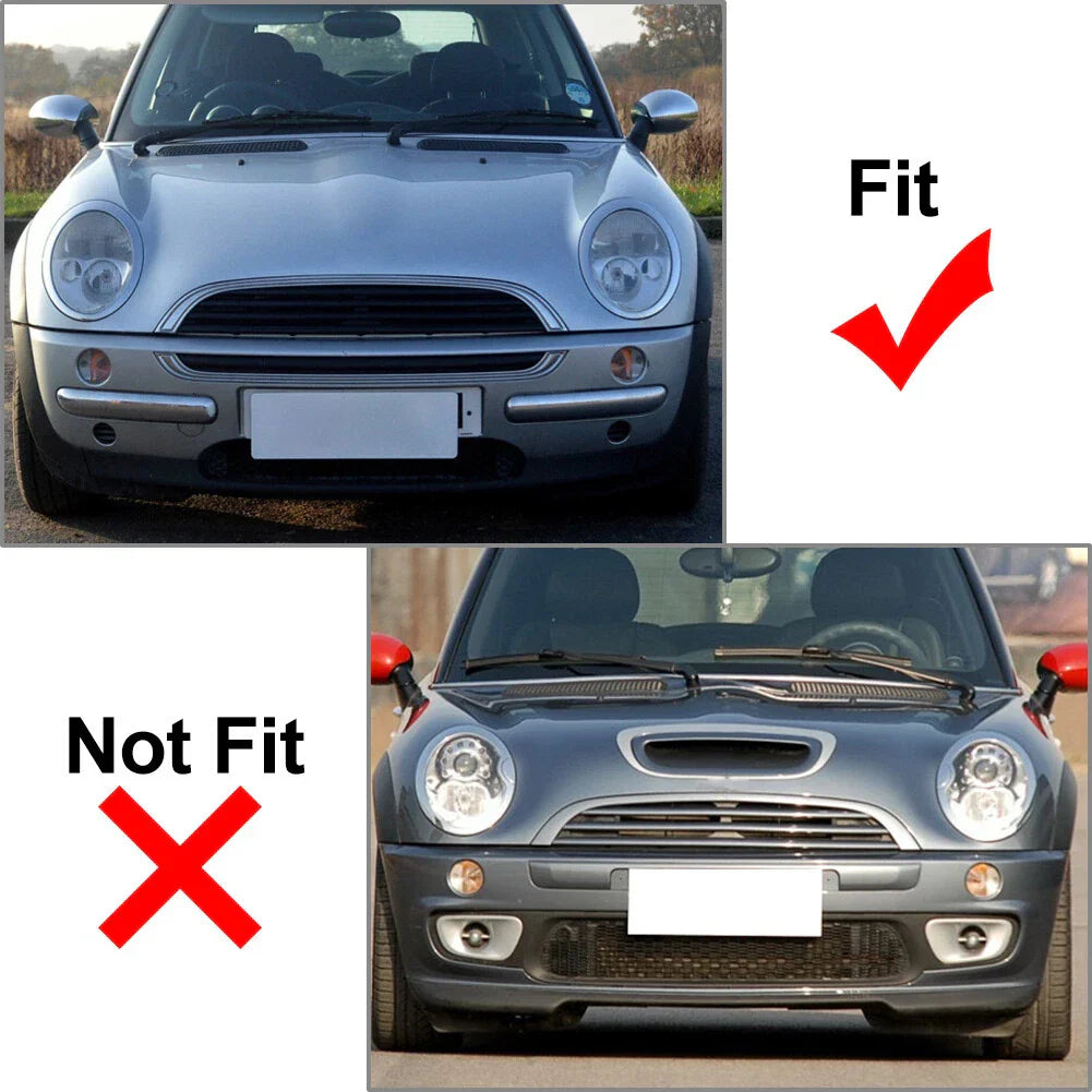 Clear Headlight Lens Covers for BMW Mini Cooper R50 R52 R53 (2001-2006)