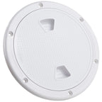 4" Round Inspection Deck Plate for Marine Access Hatch (Non-Skid)