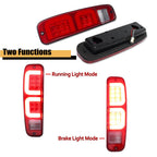 Set of 2 Red LED Rear Tail Lights for Ford E150 F150 250 350 Bronco (74–91)