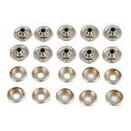 Boat Screw Kit 30pcs Snap Fastener Stainless Steel Awnings Cap Screw Kit