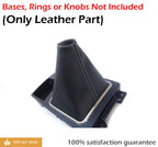 Shift Boot for Mitsubishi Lancer (2008–2016) - PVC Leather, Gray Stitch