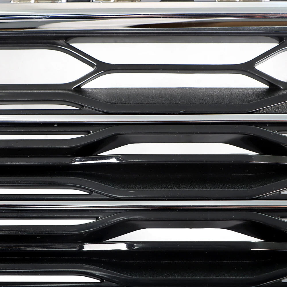 Front Grille Bumper Center for Chevrolet Malibu (2016–2018) Chrome Black