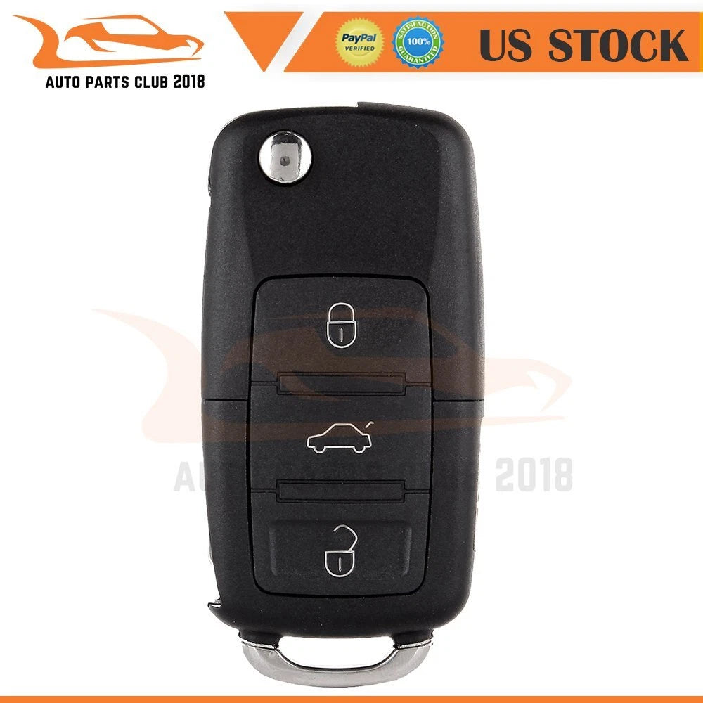 Keyless Key Fob Remote Case Shell for Volkswagen Beetle Passat Jetta (2000–2001)
