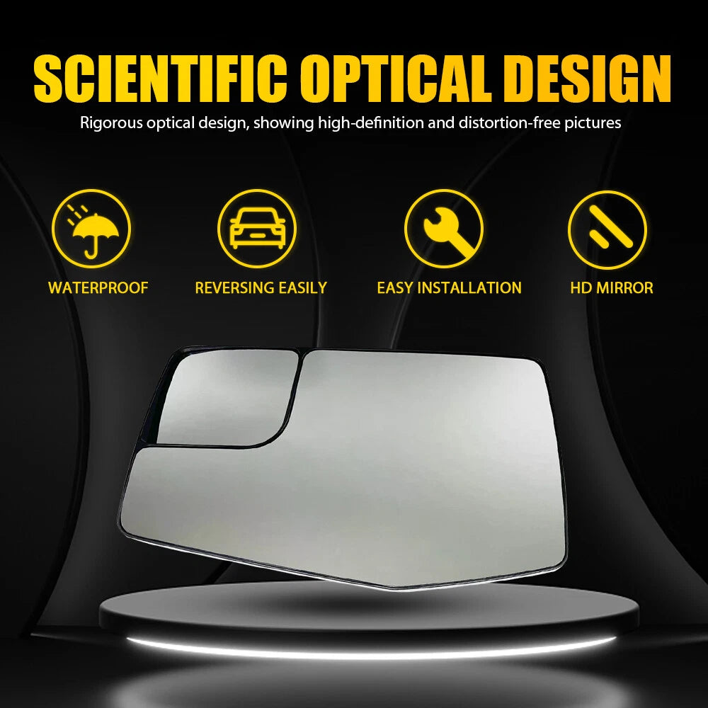 Heated Left Mirror Glass for Chevrolet Silverado 1500 GMC Sierra 1500 (2019–2023)