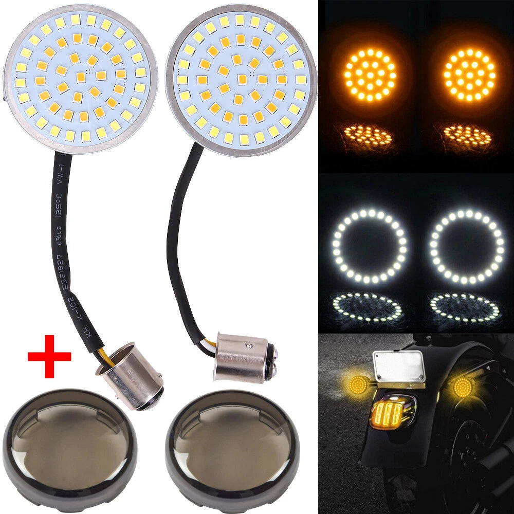 2X 1157 Rear LED Turn Signal Tail Light Bulb for Harley Touring