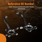 2X Front Left & Right Steering Knuckles for Toyota 4Runner Lexus GX460 (2015–2019)