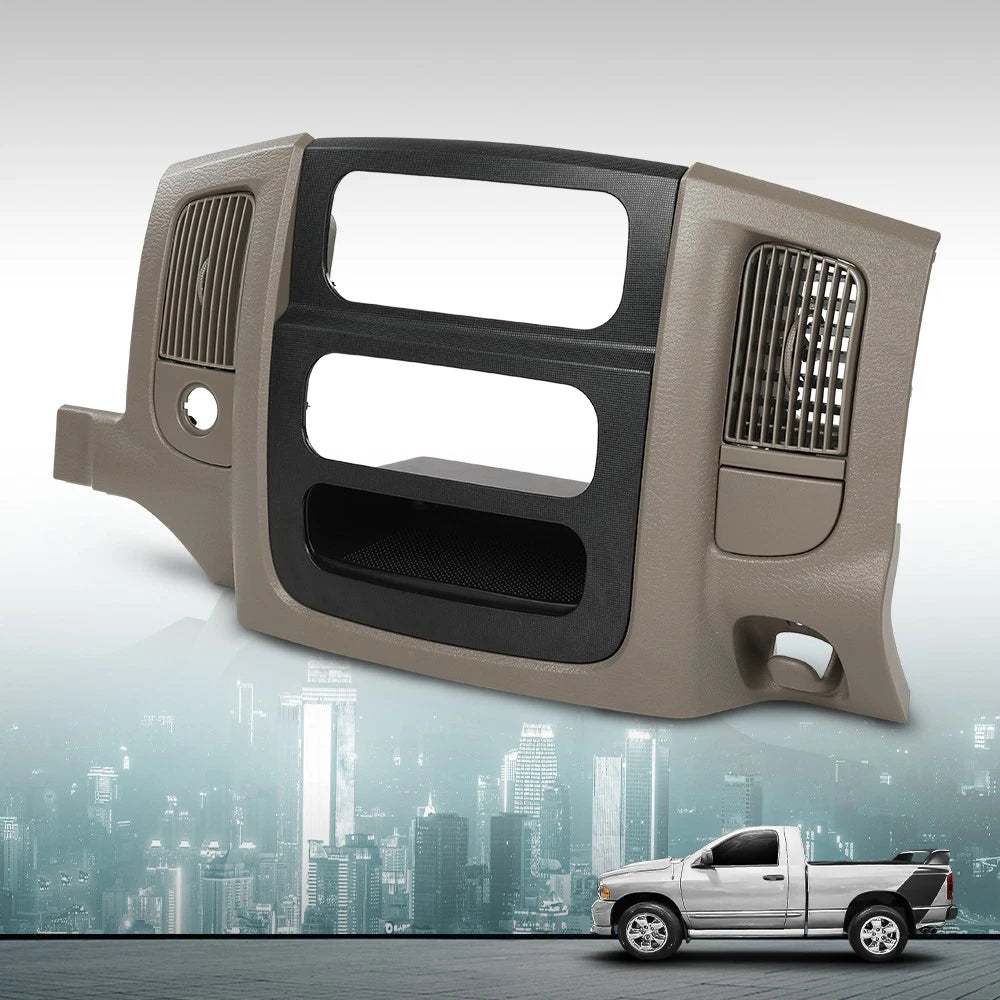 Dash Radio Bezel Climate Trim Panel for Dodge Ram (2002–2005) Beige