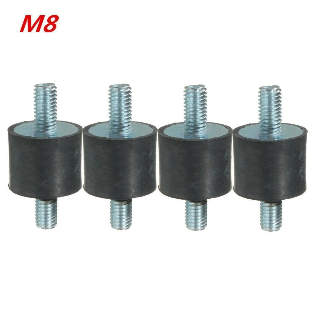 Set of 4 M8 Rubber Shock Absorber Mounts Vibration Isolator Bobbins 25x20mm