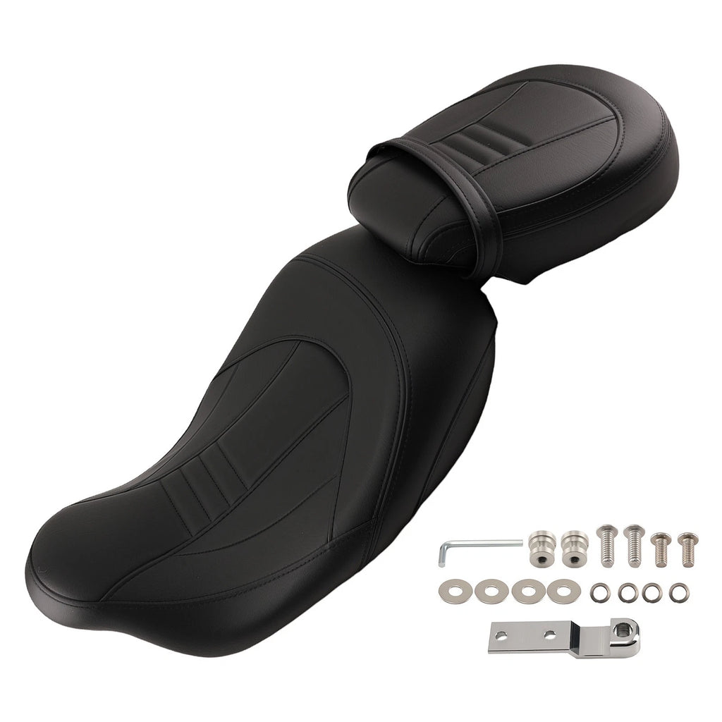 Leather Seat for Harley Touring (2009–2024) Black Tapered Nose