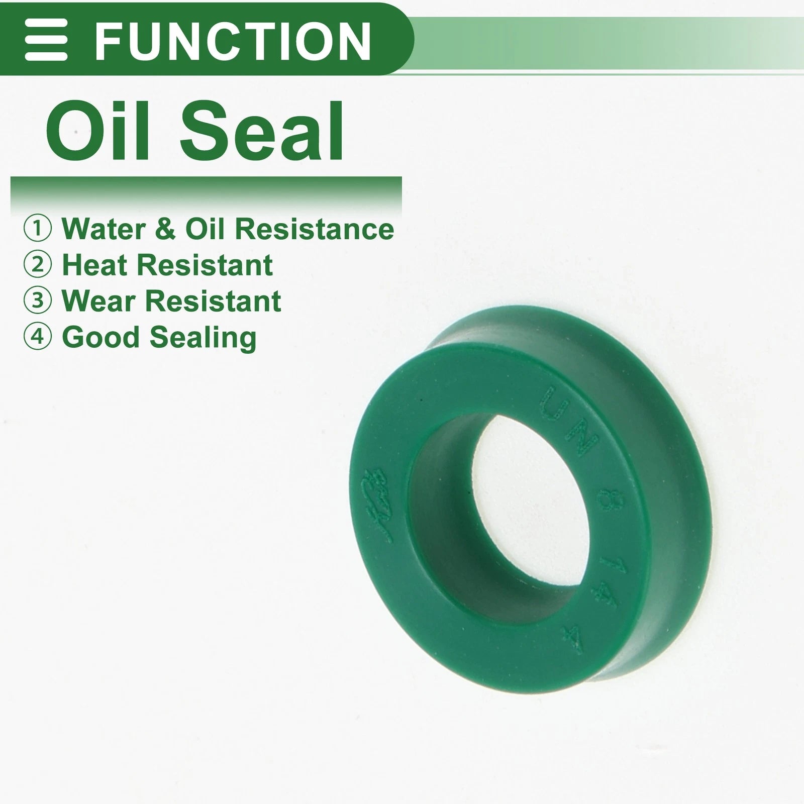 Set of 5 Oil Seal Rotary Shaft Seal 8x14x4mm High Pressure Green for Various Models