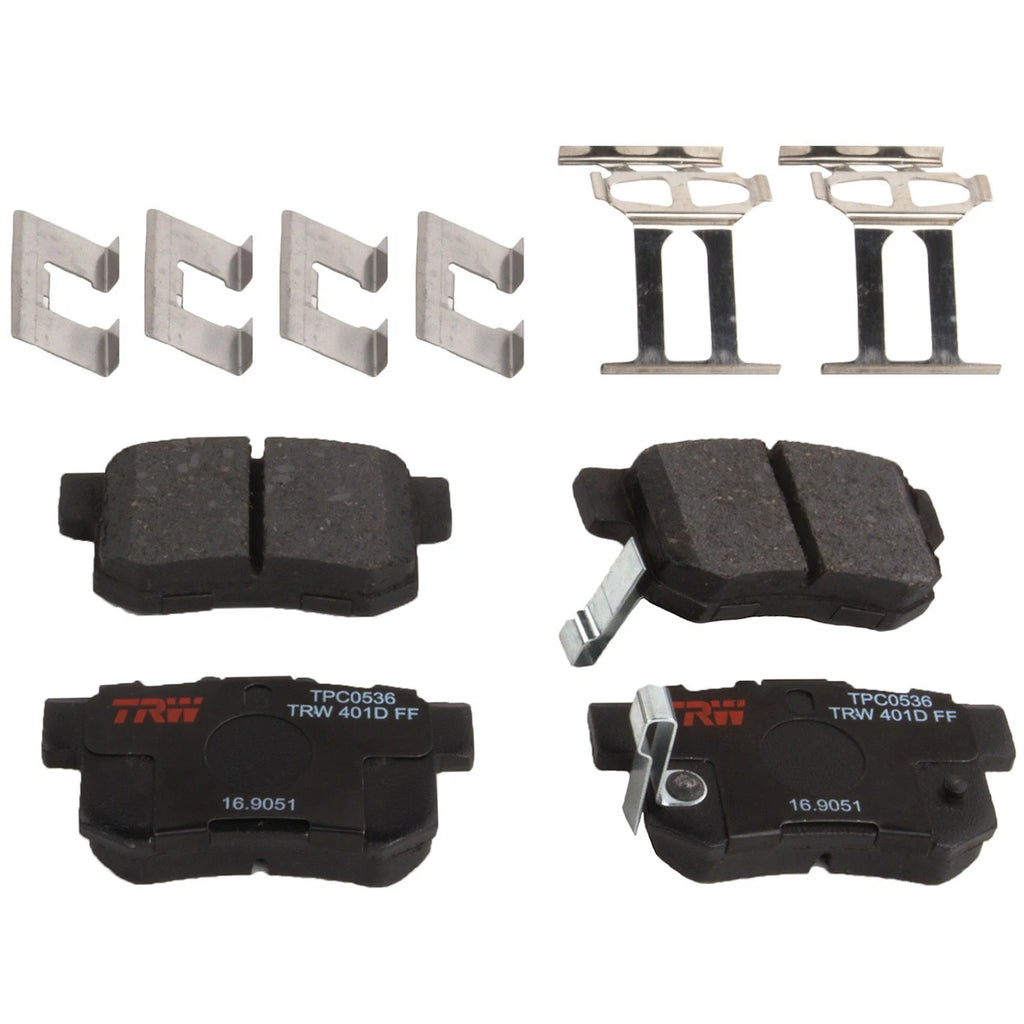 Set of 2 Brake Pads for Acura RDX TL (Coupe Sedan)