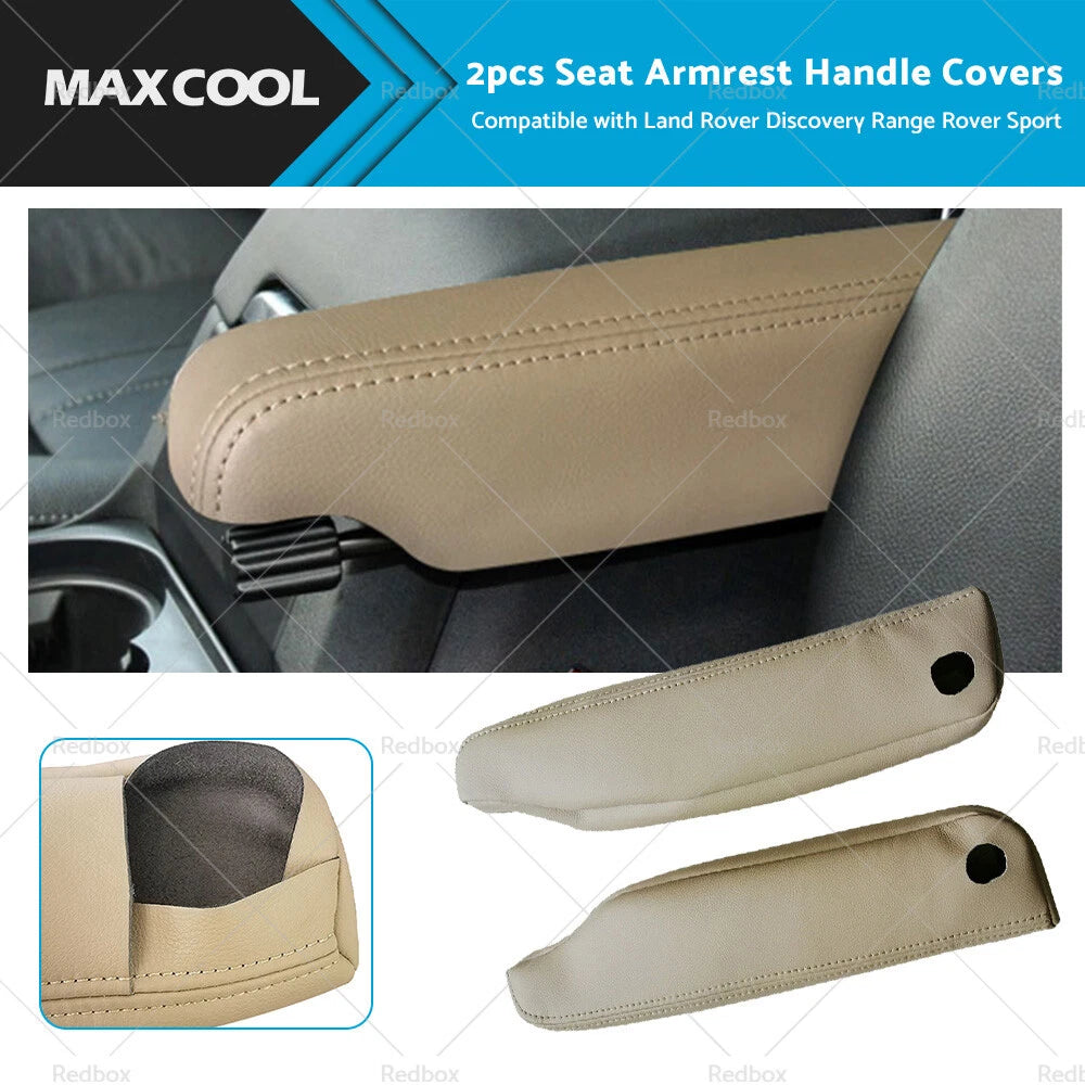 2X Leather Seat Armrest Handle Cover for Range Rover Sport (2005–2013)