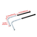 Pair of 40" Zinc-Plated Guide On Post PVC Poles for Boat Trailer (Sailboat)