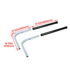 Pair of 40" Zinc-Plated Guide On Post PVC Poles for Boat Trailer (Sailboat)