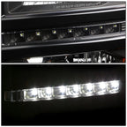 LED DRL Tube Projector Headlights for Chevy Silverado (2014–2015)