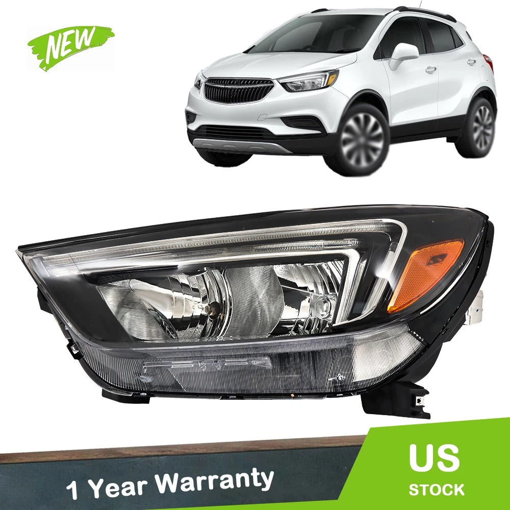 Headlight for Buick Encore (2017–2022) LH/Driver Halogen w/ LED DRL