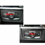 Interior Headlight Control Switch Trim Sticker for BMW 3 Series (2012-2019)