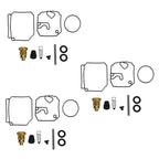 3X Carburetor Repair Kit for Yamaha 75 80 90 HP (6H1-W0093-10-00)