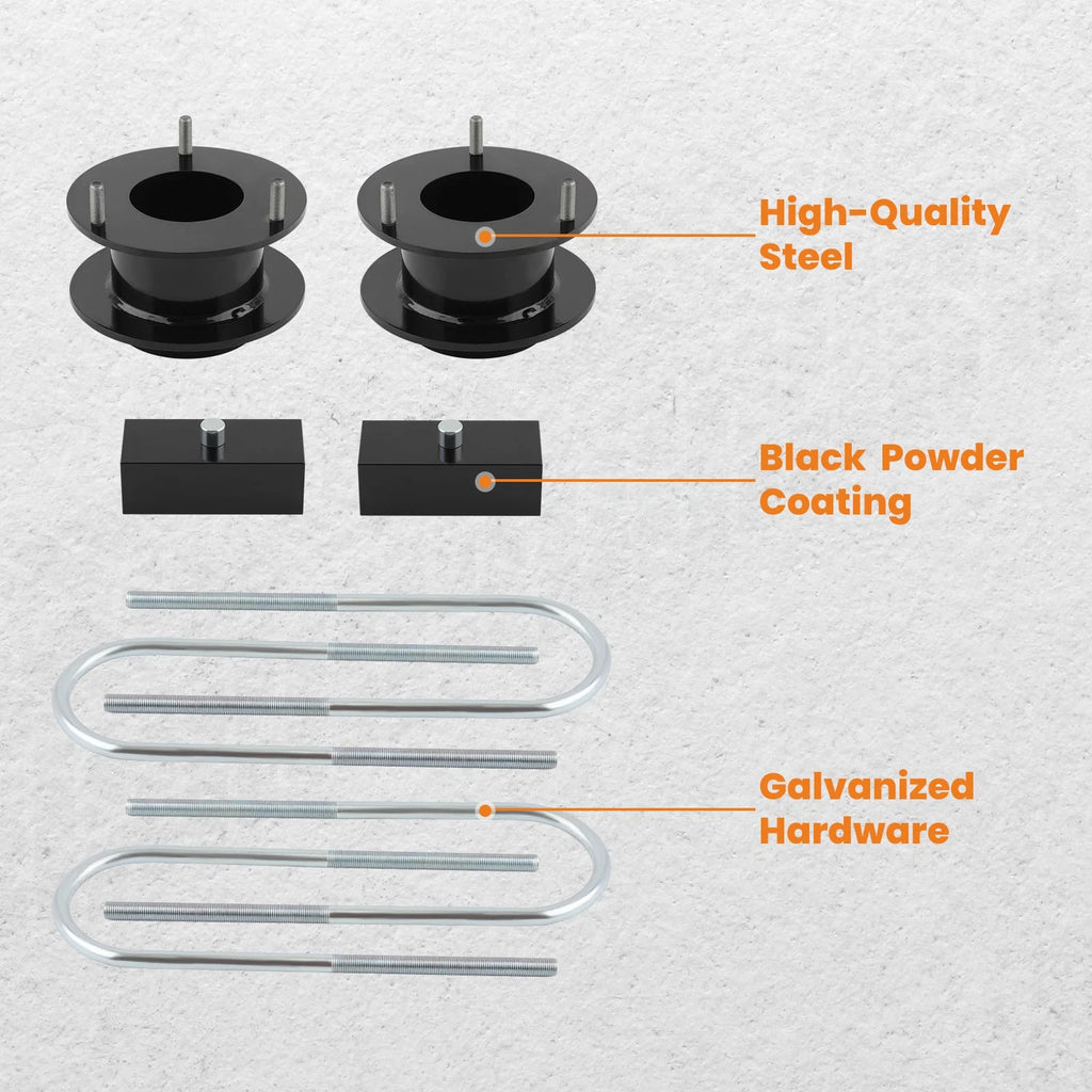 3" Front + 2" Rear Leveling Lift Kit for Dodge Ram 2500 3500 4WD (1994–2013)