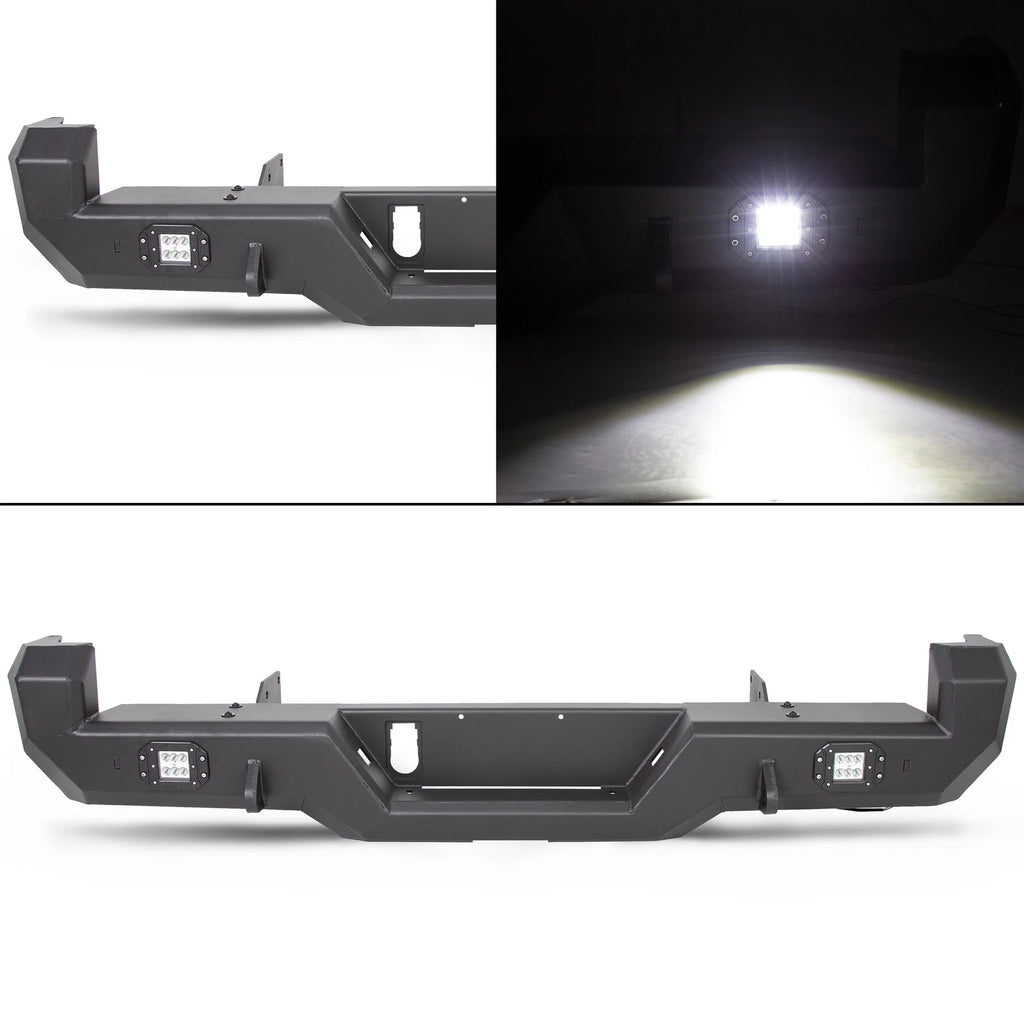 Front & Rear Step Bumper with Lights for Toyota Tacoma (2016–2023)